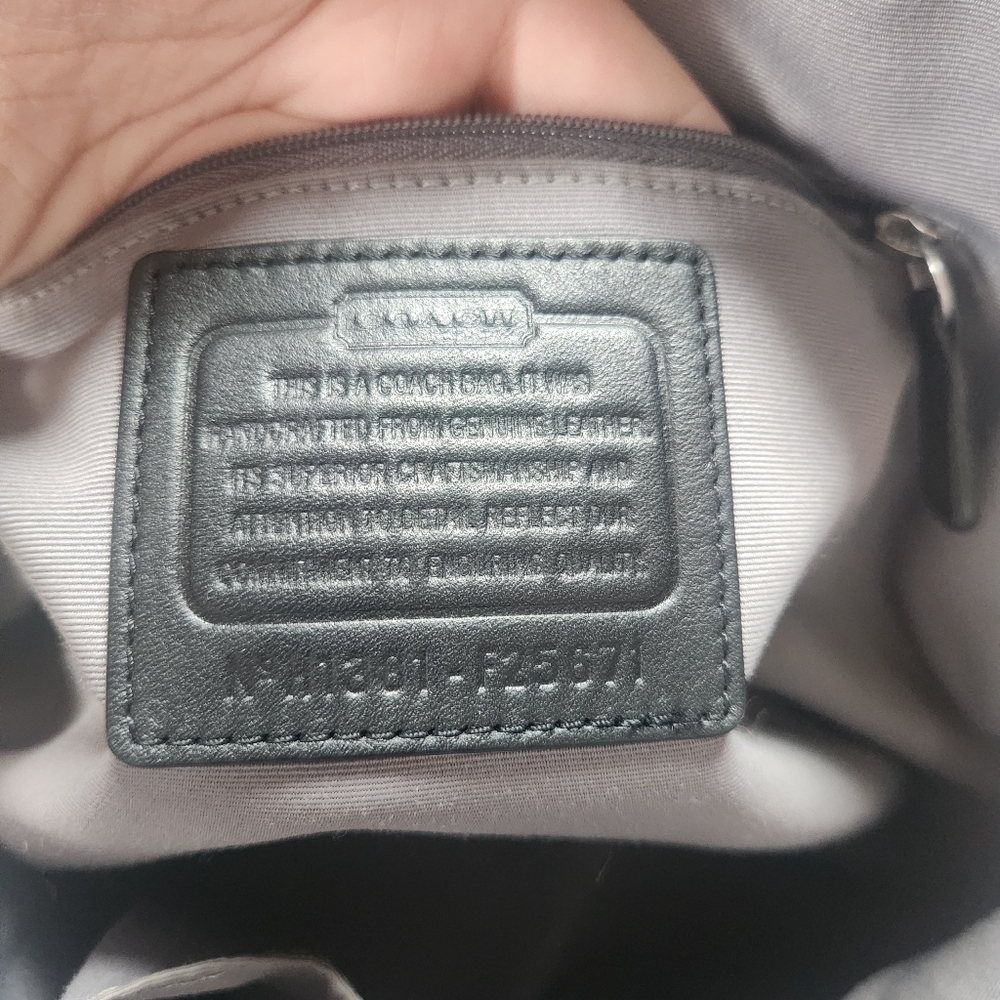 Coach Black Peyton Leather Cora Domed Satchel - Picture 11 of 16